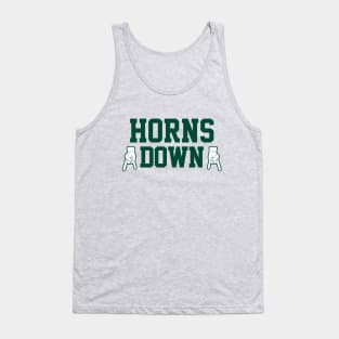 Horns Down - Gold/Green Tank Top